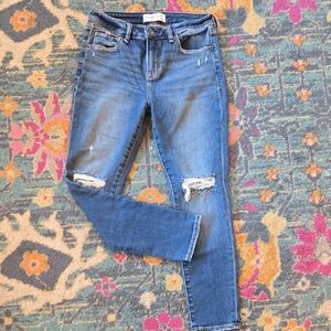 Abercrombie & Fitch Classic Blue Ripped Skinny Jeans